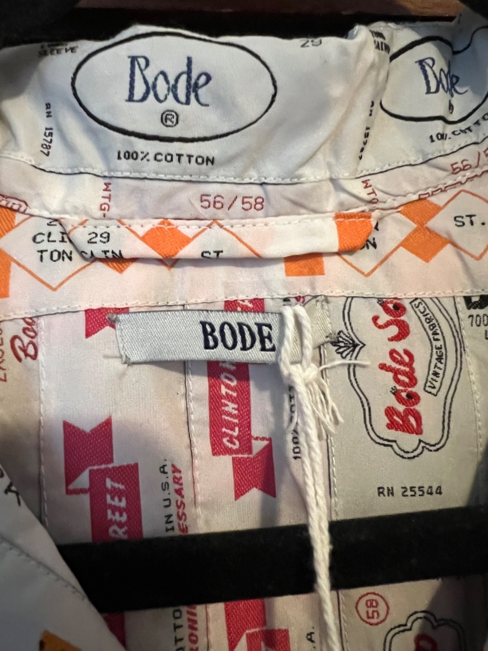 Bode - Clinton Street Label Overshirt - Picture 3 of 7
